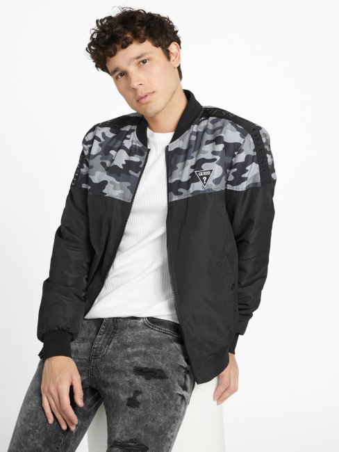 Veste De Vol Eco Terry Guess Camo Multi