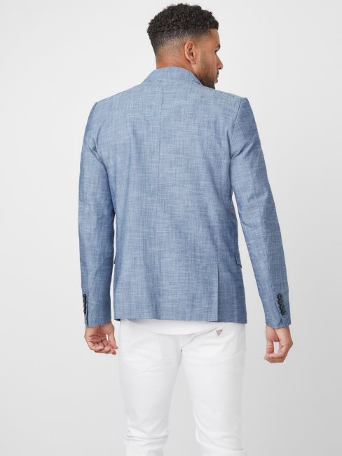 Sanders Blazer En Chambray Indigo Guess