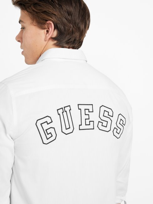 Chemise Tissée Colly Guess Blanc Pur
