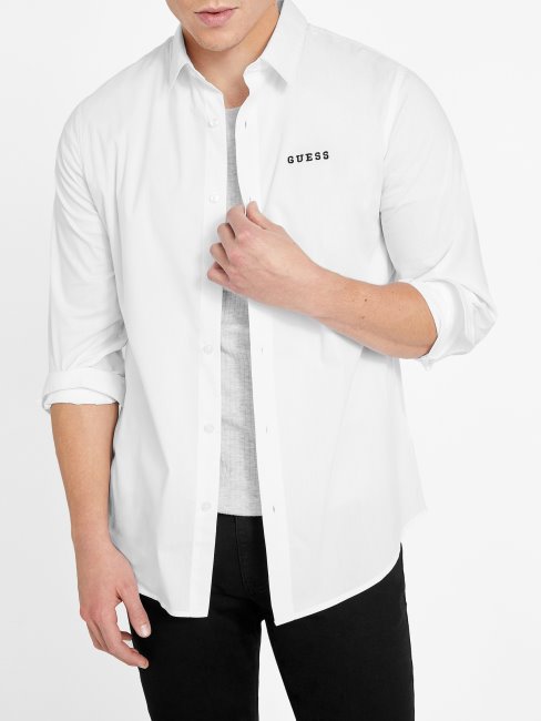 Chemise Tissée Colly Guess Blanc Pur