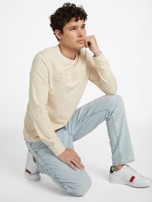 Guess Kalico Logo T-shirt à Manches Longues Chino