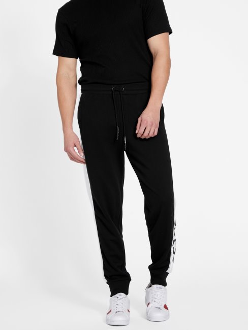 Pantalon De Jogging Eco Marcell Logo Guess Noir Jet