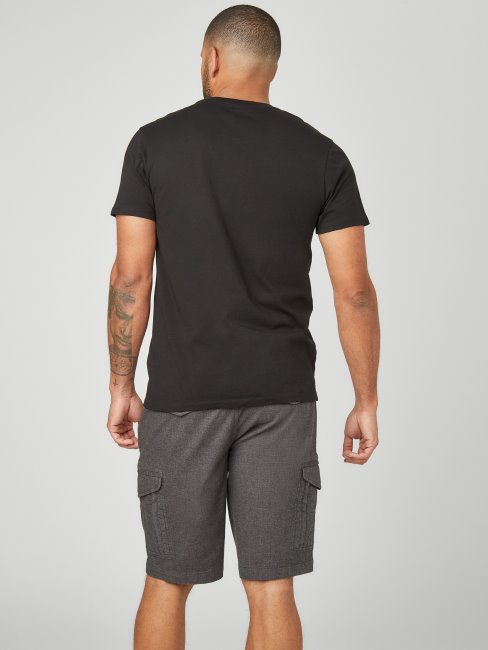 T-shirt à Logo Greg Noir Jet Guess