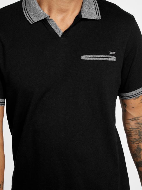 Polo De Poche Johnny Denver Noir Jet Guess