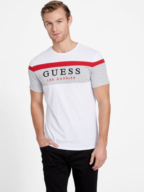 T-shirt à Col Rond Eco Gioly Blanc Pur Guess