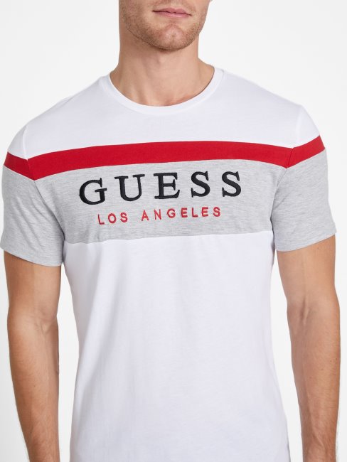 T-shirt à Col Rond Eco Gioly Blanc Pur Guess
