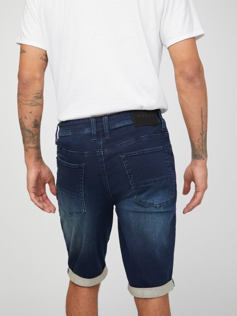 Lannie Short En Jean à Cordon De Serrage Guess Dark Wash
