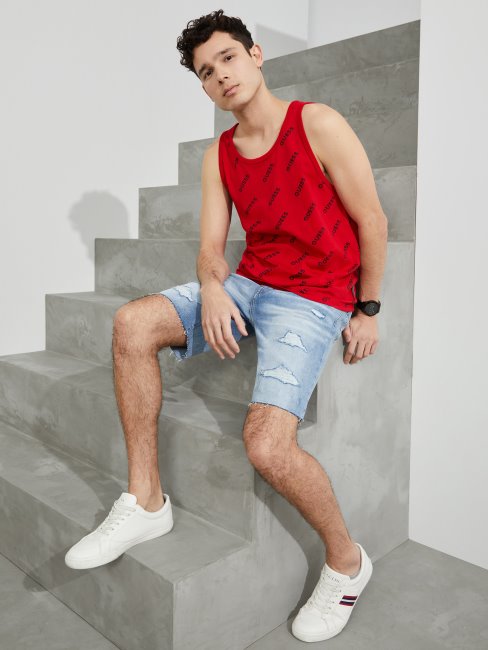 Débardeur Rouge Rugby Guess Montell