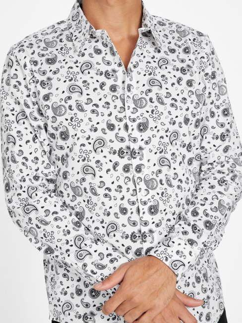 Nuisette Astro Paisley Blanc Pur Guess