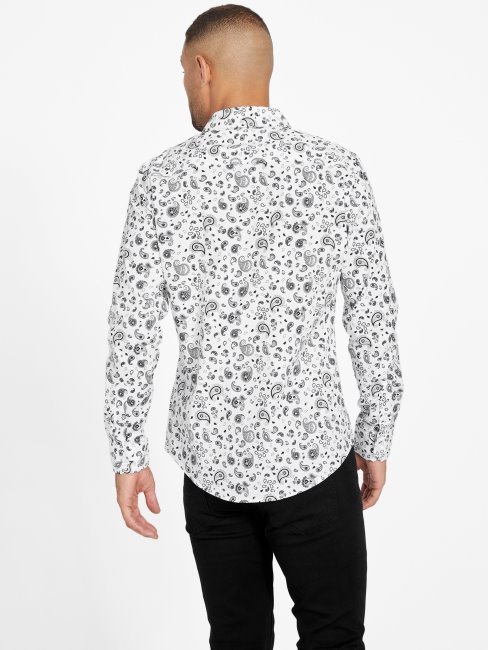 Nuisette Astro Paisley Blanc Pur Guess