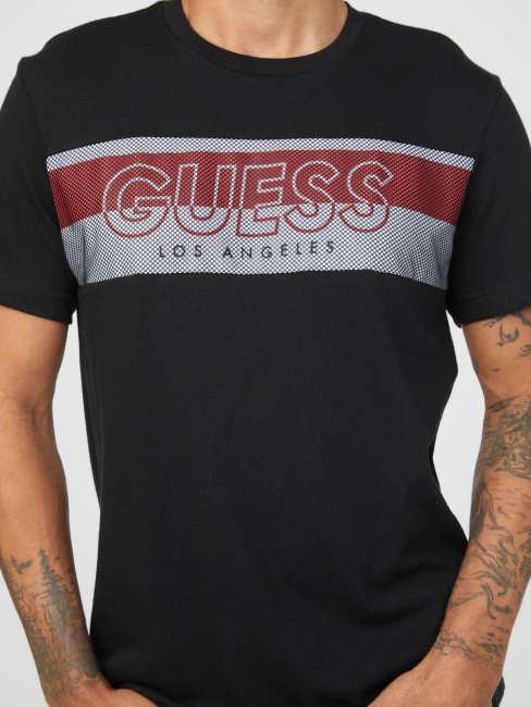 T-shirt à Logo Guess Arda Noir De Jais