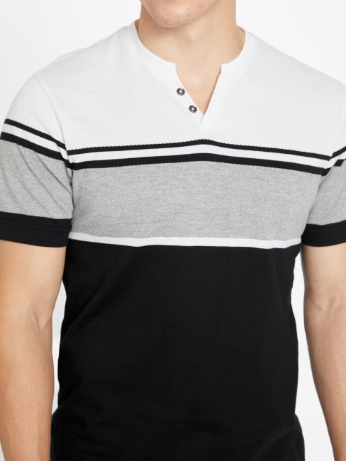 T-shirt à Fentes à Rayures Chucky Noir Jais Multi Chucky