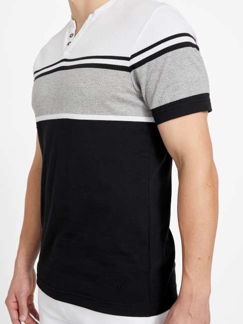 T-shirt à Fentes à Rayures Chucky Noir Jais Multi Chucky