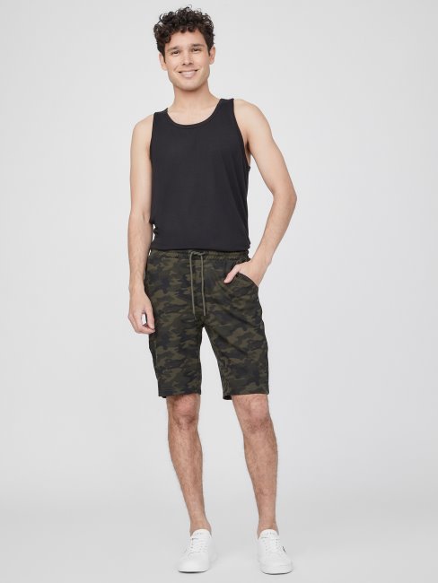 Andrew Short à Bande Logo Camouflage Guess