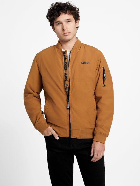 Veste à Capuche Saul Taupe Toasté Guess