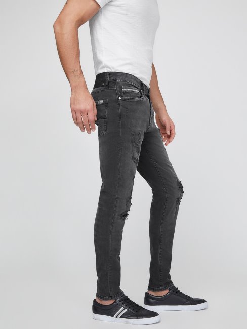 Jean Skinny Moderne Jonah Guess Noir Destroy