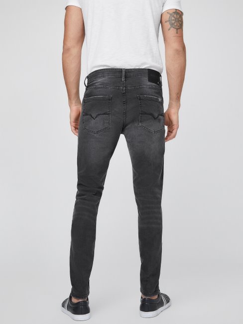 Jean Skinny Moderne Jonah Guess Noir Destroy