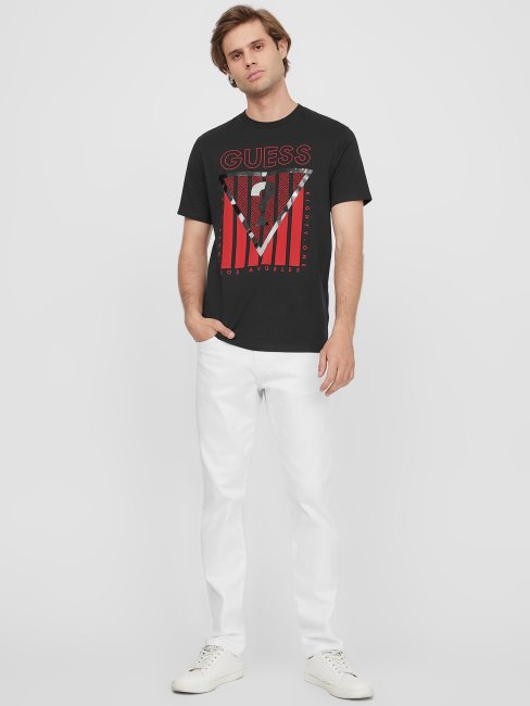 Tee Shirt Noir De Jais Avec Logo Guess Eco Ulmo