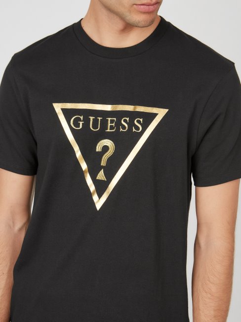 Guess Jet Black Bolton Logo Crew