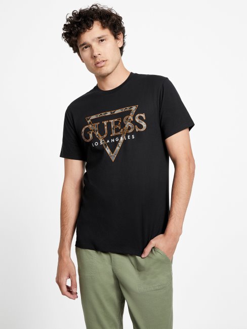 Tee Eco Rinker Logo Jet Noir Guess