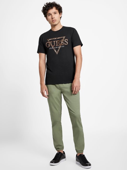 Tee Eco Rinker Logo Jet Noir Guess