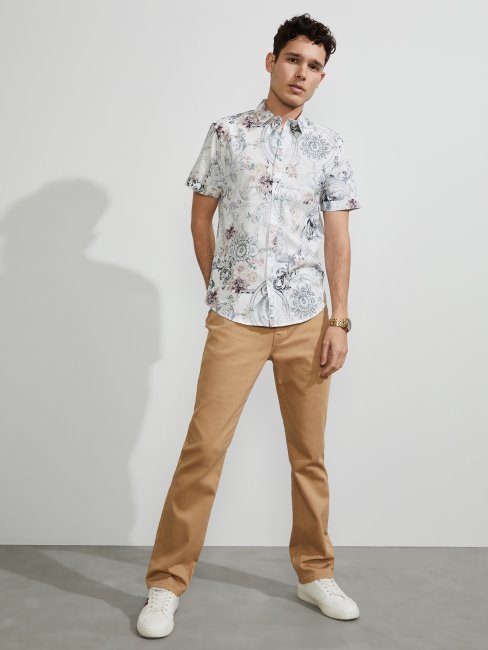 Jean Droit Slim Lucky Beige Delmar Guess