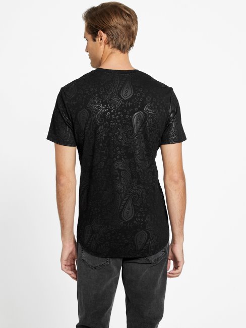 T-shirt à Fente Haulie Noir De Jais