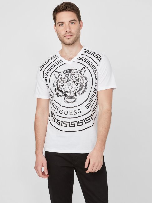 Tee Shirt Tigre Griffon Suppose Blanc Pur