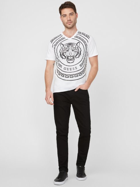 Tee Shirt Tigre Griffon Suppose Blanc Pur