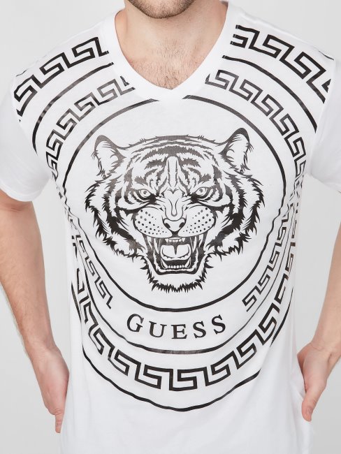 Tee Shirt Tigre Griffon Suppose Blanc Pur