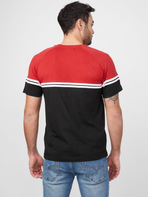 T-shirt à Blocs De Couleurs Eco Kido Noir Jais Guess