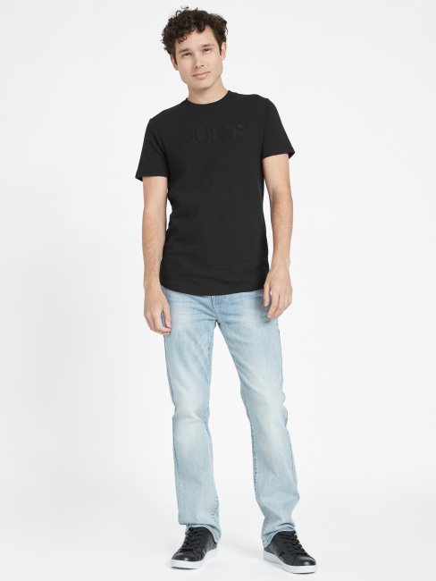 Tee Shirt Charlie Guess Noir De Jais