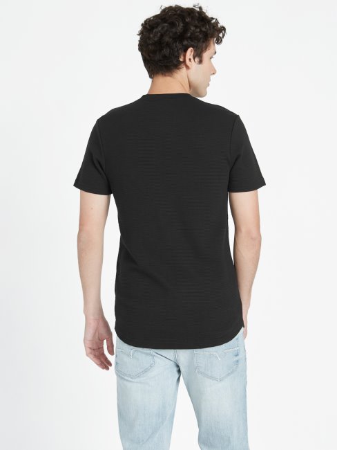 Tee Shirt Charlie Guess Noir De Jais