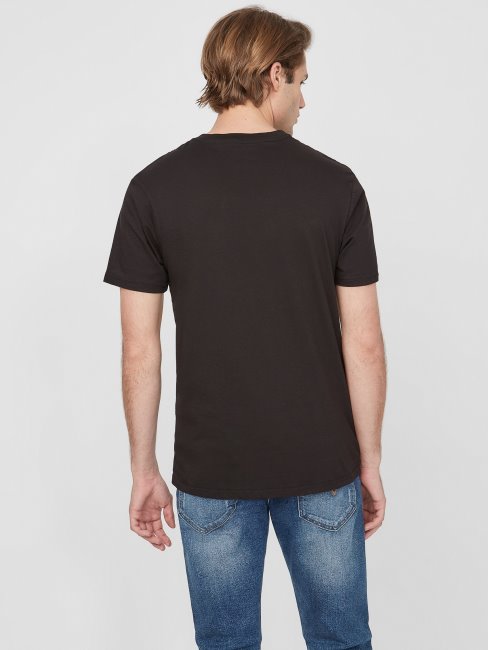 Tee Shirt Guess Griffon Tigre Noir De Jais