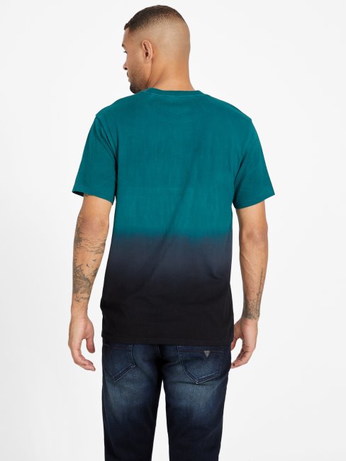 Tee Shirt Guess Olsen Dip-dye Sarcelle Royale