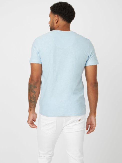 Tee-shirt Fendu Ricky éco Bleu Wedgewood Devinez