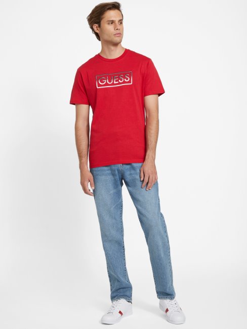 T-shirt à Logo Hartley Guess Rouge Universitaire