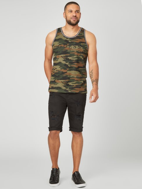 Débardeur Nichols à Logo Brodé Camouflage Guess