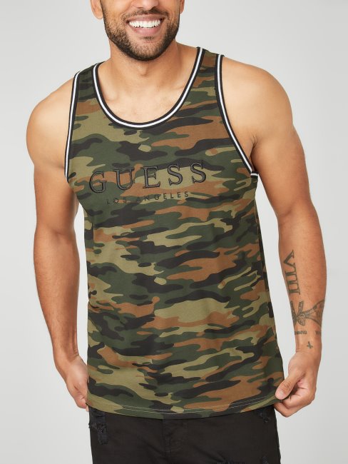 Débardeur Nichols à Logo Brodé Camouflage Guess