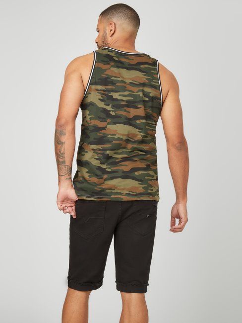 Débardeur Nichols à Logo Brodé Camouflage Guess