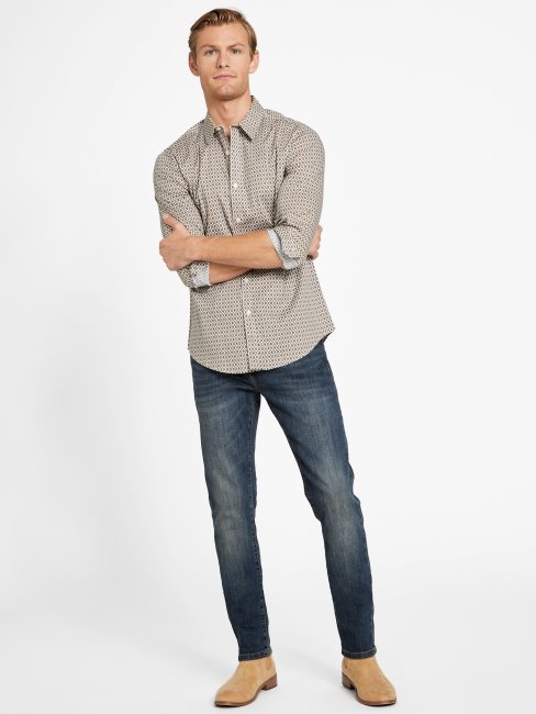 Guess Perle Huître Aries Mosaïque Chemise