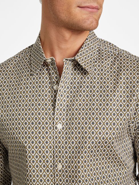 Guess Perle Huître Aries Mosaïque Chemise