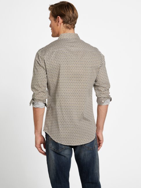 Guess Perle Huître Aries Mosaïque Chemise