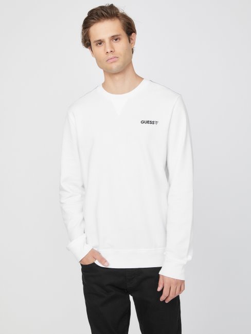 Tee Shirt Manches Longues Guess Eco Blanc Pur