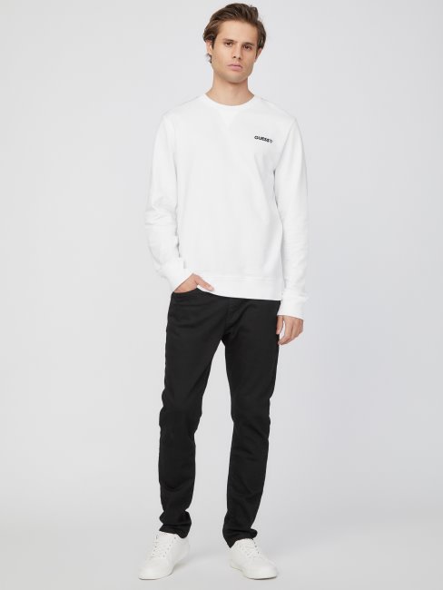 Tee Shirt Manches Longues Guess Eco Blanc Pur