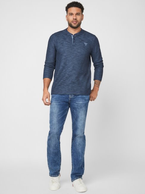 Guess Bleu Soie Dunston Henley
