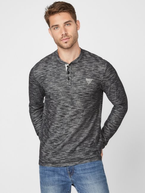 Devinez Dunston Henley Noir De Jais