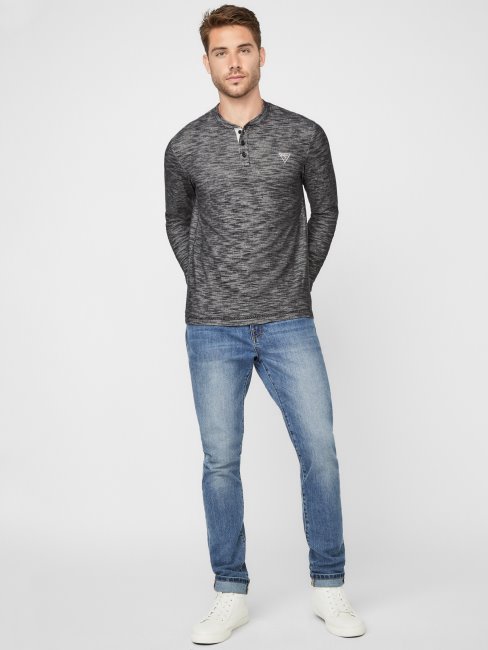 Devinez Dunston Henley Noir De Jais