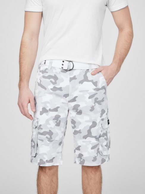 Blanc Camo Multi Guess Karl Short Cargo Camo Blanc