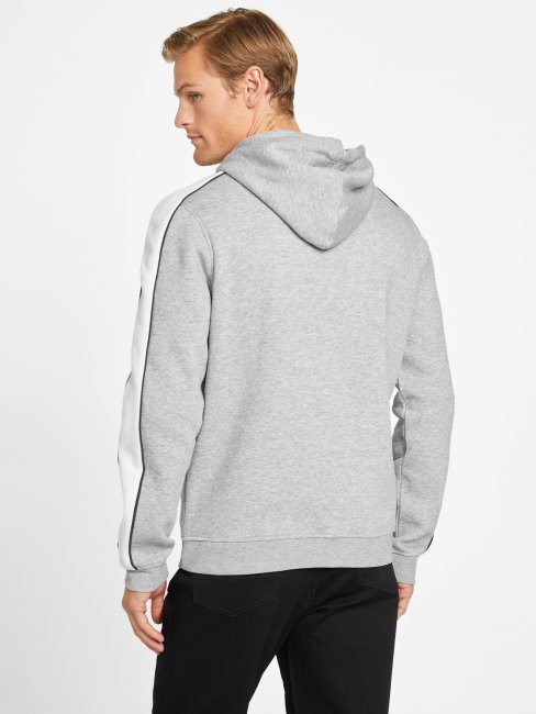 Guess Iben Sweat à Capuche Gris Clair Chiné